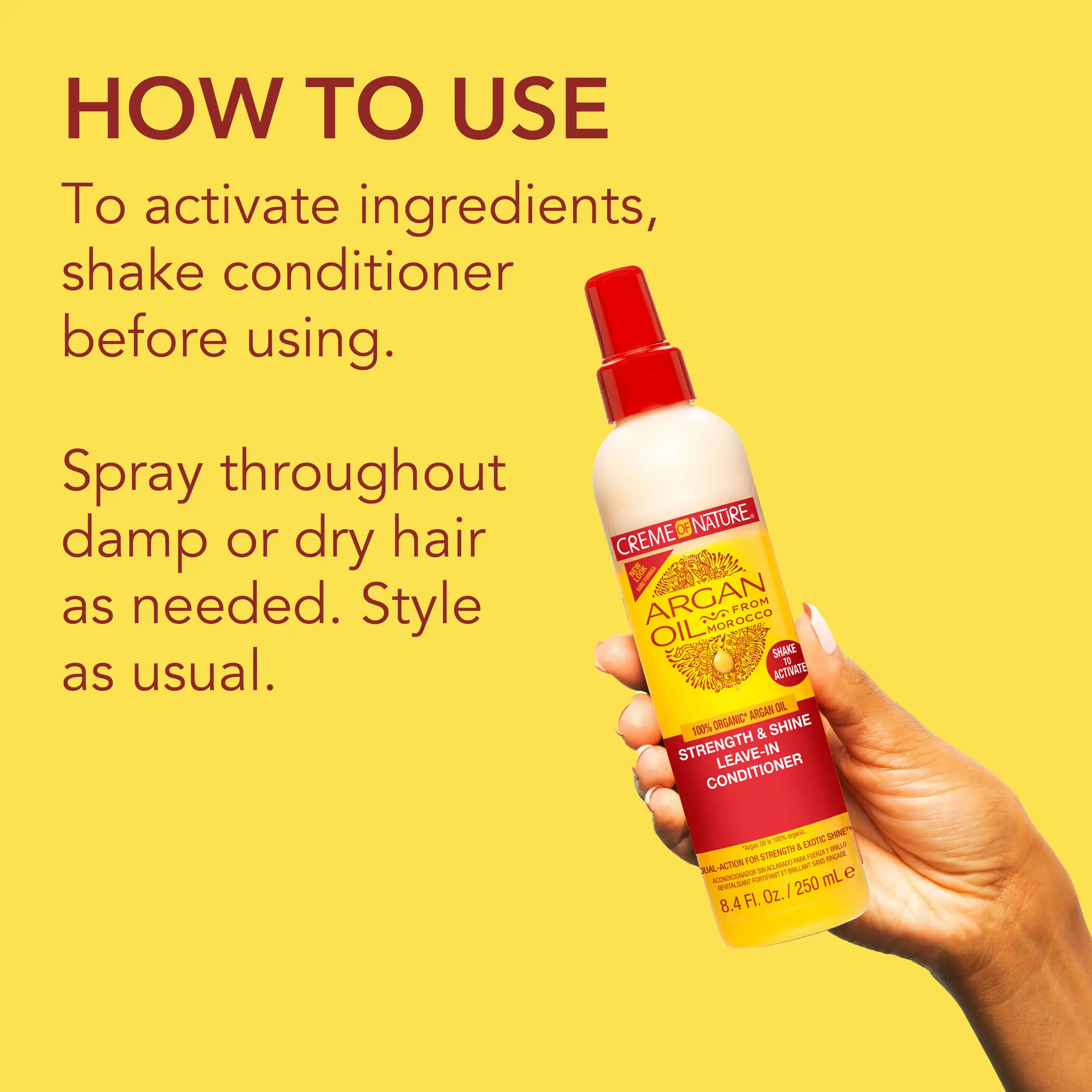 Argan Oil Strength & Shine Leave-in Conditioner - Image 7