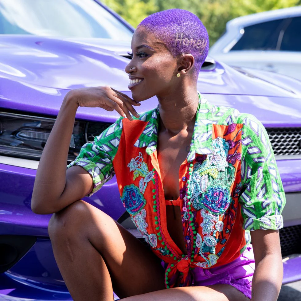 Hydrating Color Boost Semi-Permanent Royal Purple Hair Dye - Image 3